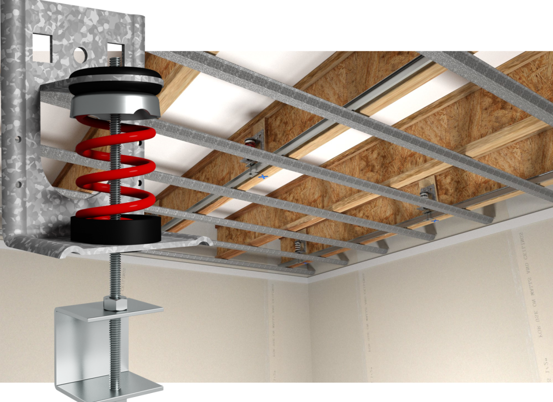 ICW, Wood-Frame Ceiling Hanger - Kinetics Noise Control